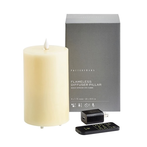 Pottery Barn Accents New Pottery Barn Flameless Oil Diffuser Pillar